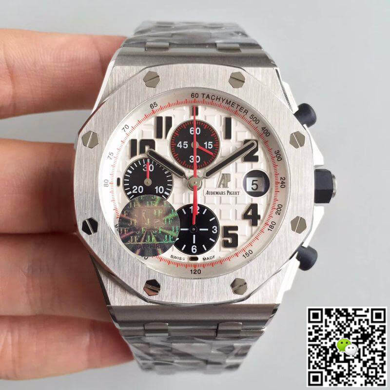 Best Replica Replica Audemars Piguet Royal Oak Offshore 26170ST.OO.1000ST.01 JF Factory 1:1 Best Edition Swiss ETA7750 White Dial - Colareps