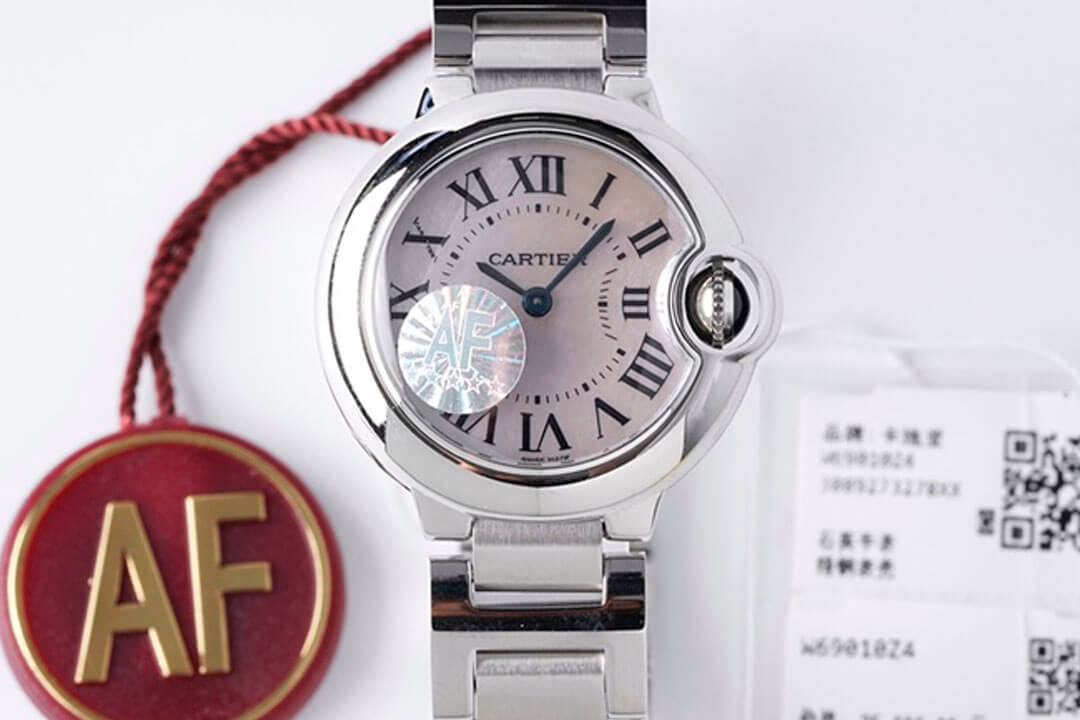 Best Replica Replica Ballon Bleu De Cartier 28MM 1:1 Best Edition AF Factory Mother-Of-Pearl Dial - Colareps