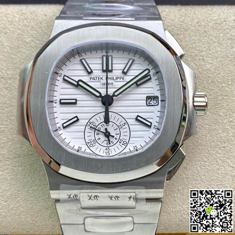 Best Replica Replica Patek Philippe Nautilus 5980/1A-019 1:1 Best Edition 3K Factory V2 White Dial - Colareps