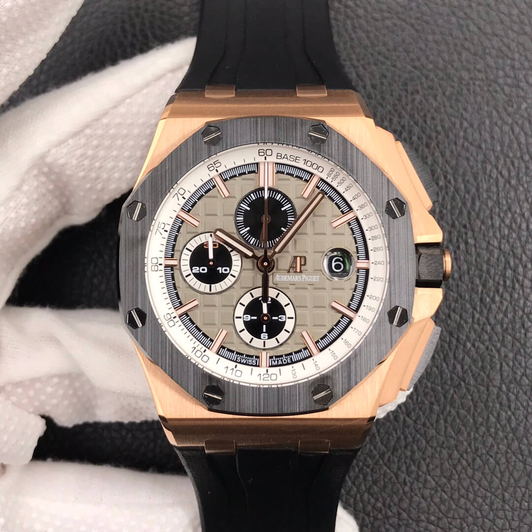 Best Replica Replica Audemars Piguet Royal Oak Offshore 26416RO.OO.A002CA.01 1:1 Best Edition JF Factory V2 Rose Gold - Colareps