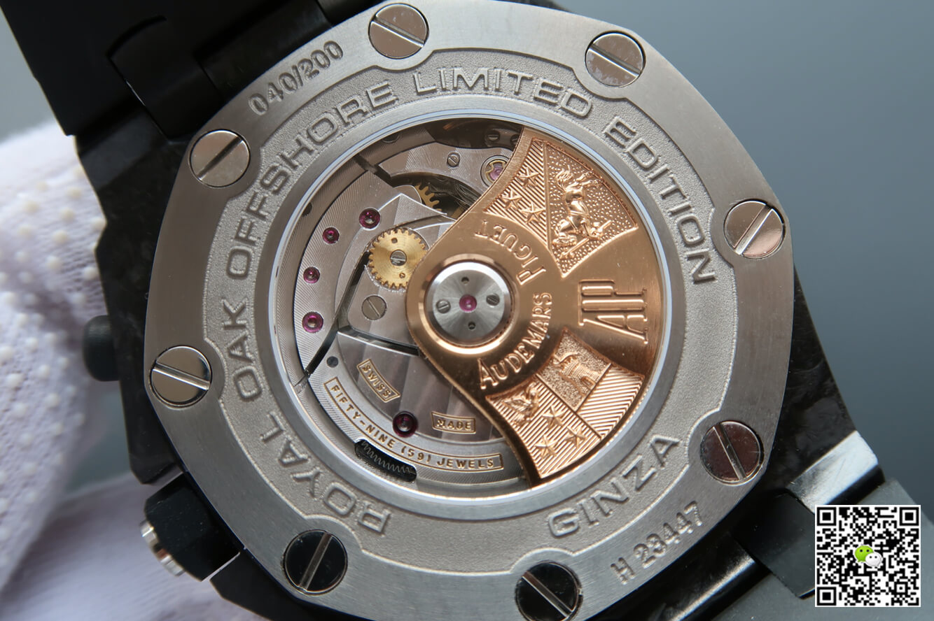 Best Replica Replica Audemars Piguet Royal Oak Offshore 26205AU.OO.D002CR.01 1:1 Best Edition JF Factory Carbon Fiber - Colareps