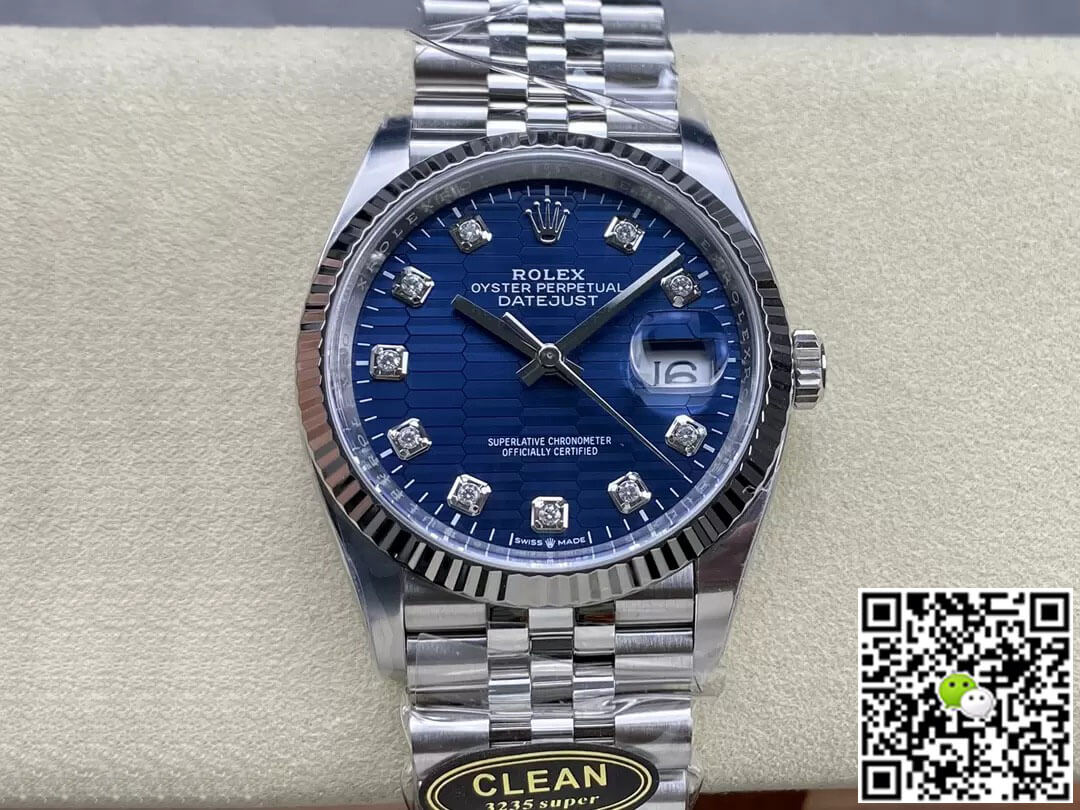 Best Replica Replica Rolex Datejust M126234-0057 36MM 1:1 Best Edition Clean Factory Blue Dial - Colareps