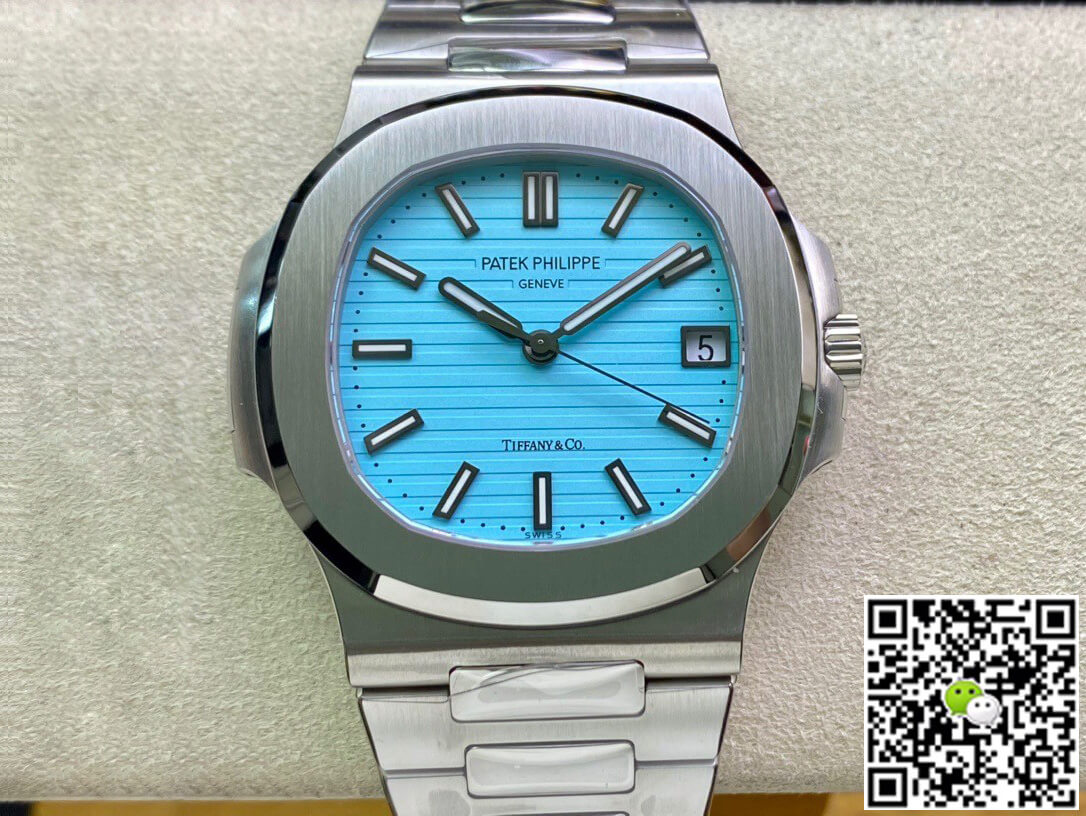 Best Replica Replica Patek Philippe Nautilus 5711/1A-018 170th Anniversary 1:1 Best Edition PPF Factory Tiffany Blue Dial - Colareps