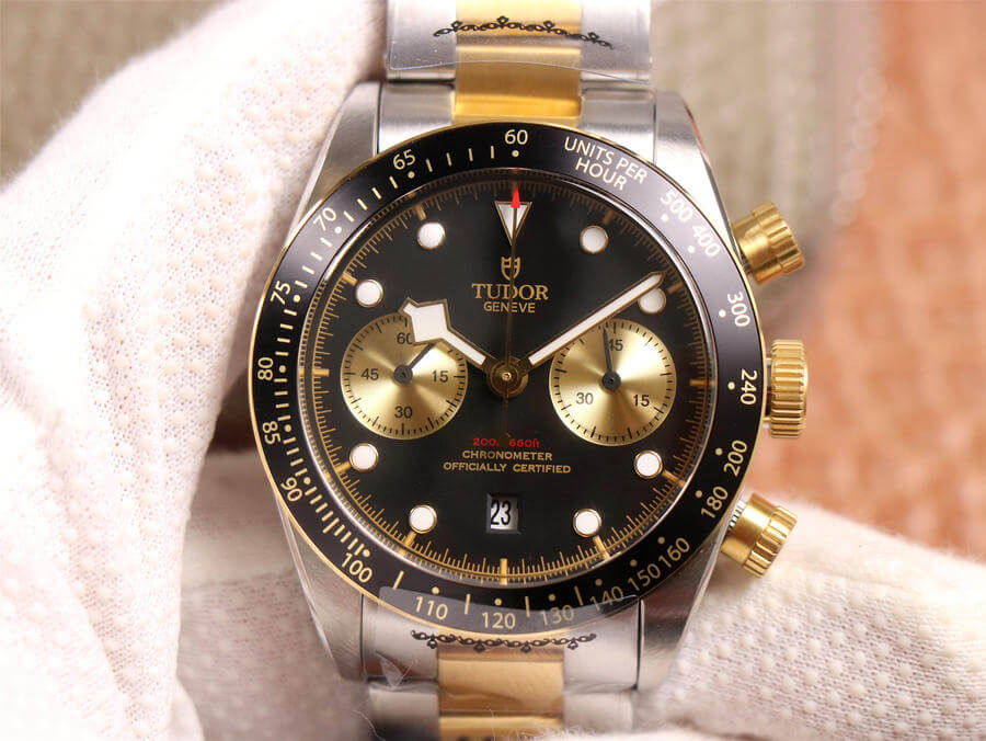 Best Replica Replica Tudor Heritage Black Bay M79363N-0001 1:1 Best Edition TW Factory Gold Strap - Colareps
