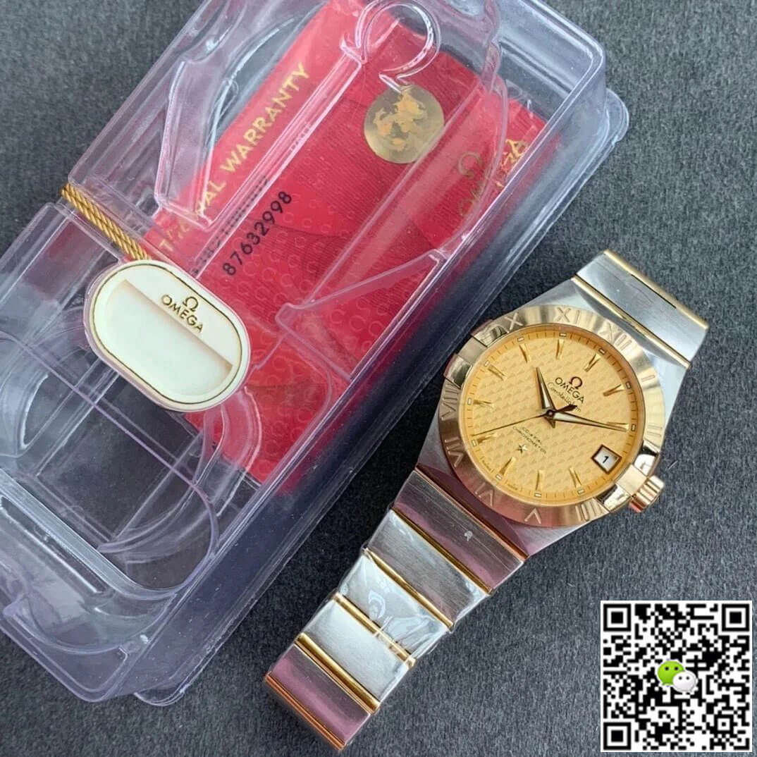 Best Replica Replica Omega Constellation 123.20.38.21.08.002 1:1 Best Edition VS Factory Champagne Dial - Colareps
