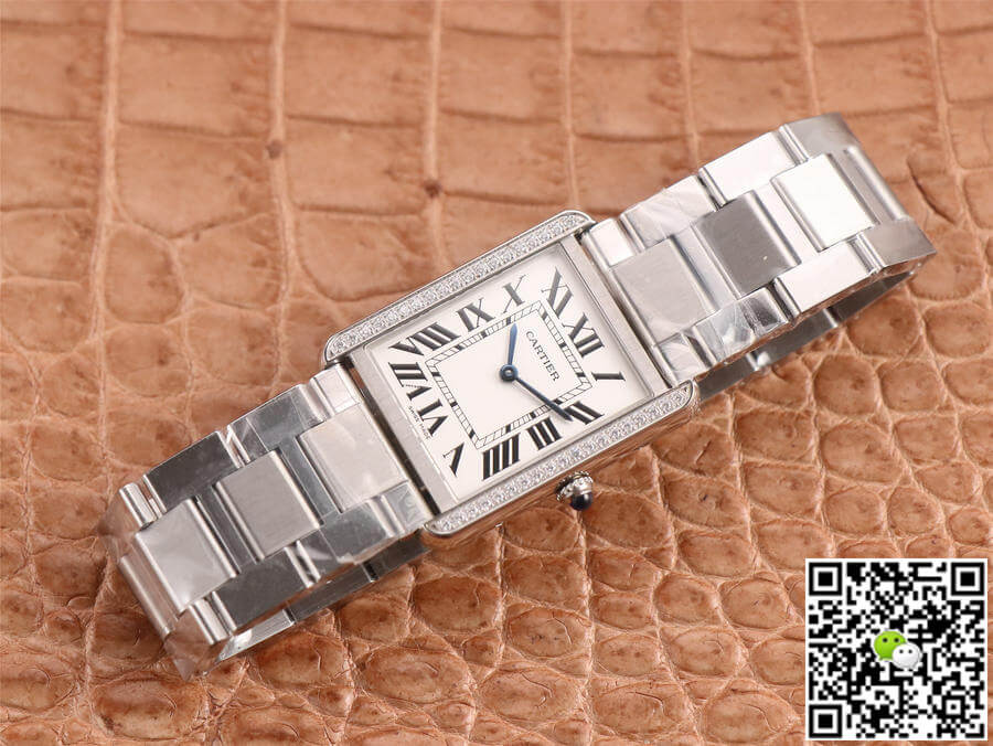 Best Replica Cartier Replica Tank 1:1 Best Edition K11 Factory Stainless Steel Diamond - Colareps