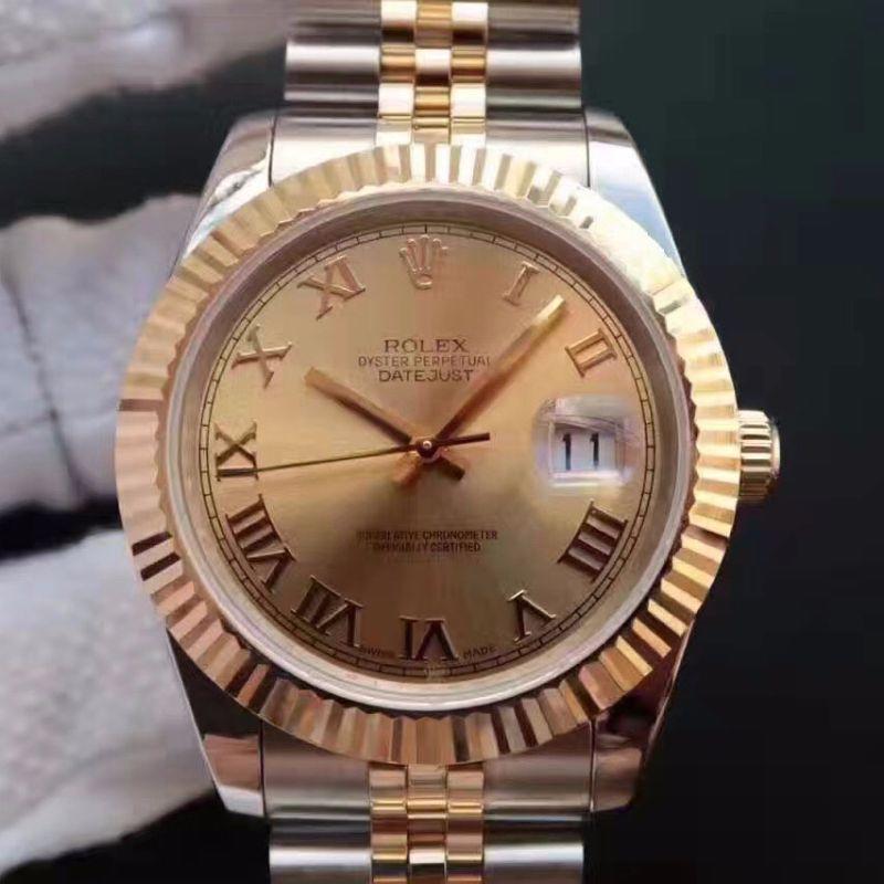 Best Replica Replica Rolex Datejust 41 126333-007 1:1 Best Edition Gold Wrapped Two Tone Stainless Steel Bracelet - Colareps