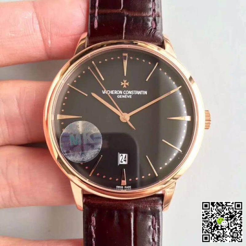 Best Replica Vacheron Constantin Replica Patrimony 85180/000R-9166 MKS Factory 1:1 Best Edition Swiss ETA9015 Black Dial - Colareps