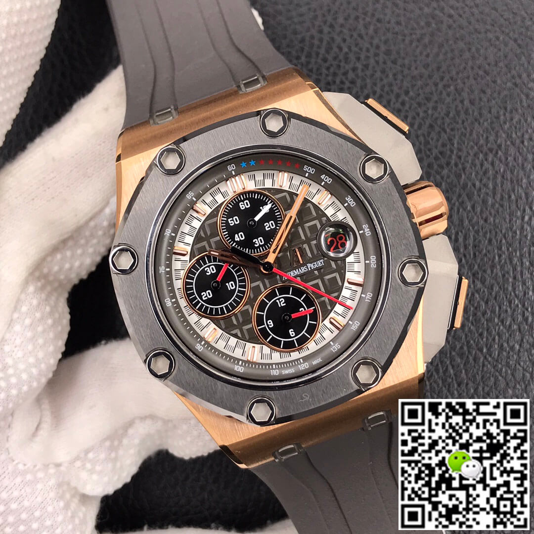Best Replica Replica Audemars Piguet Royal Oak Offshore 26568OM.OO.A004CA.01 1:1 Best Edition JF Factory Rose Gold - Colareps