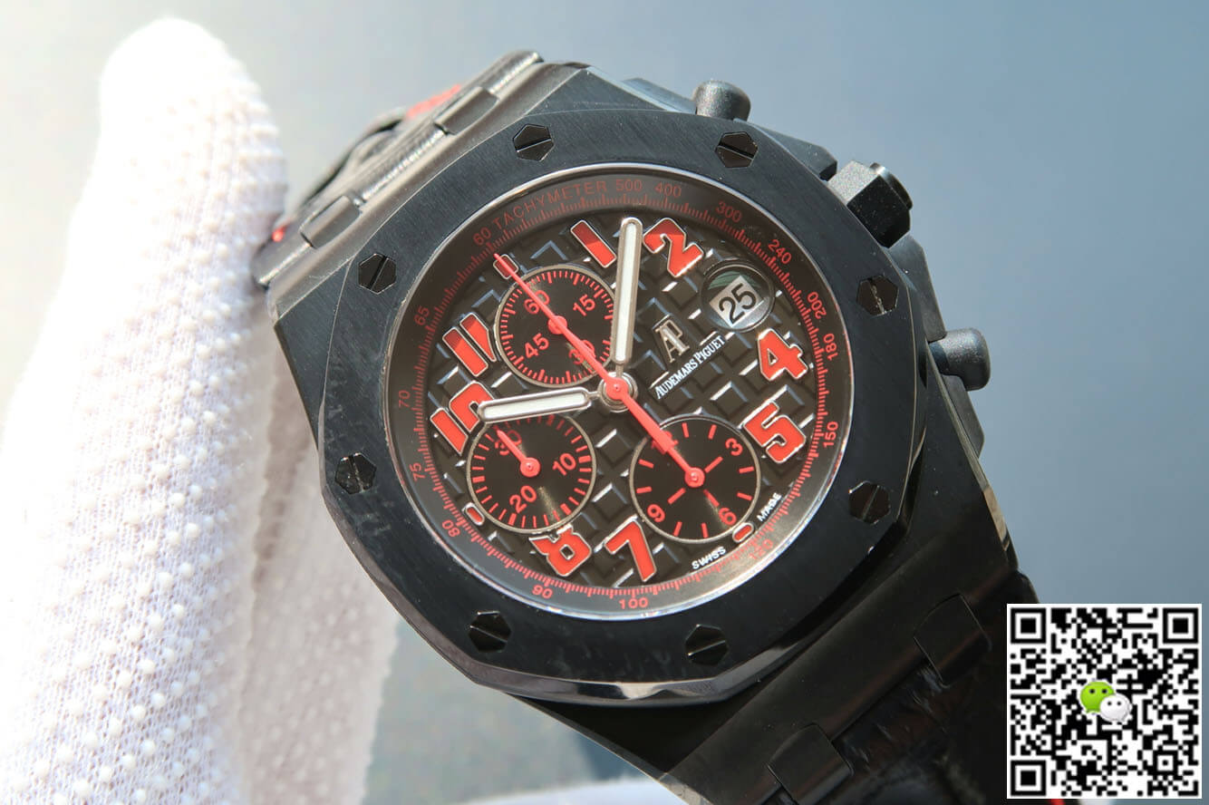 Best Replica Replica Audemars Piguet Royal Oak Offshore 26186SN.OO.D101CR.01 1:1 Best Edition JF Factory Black Dial - Colareps