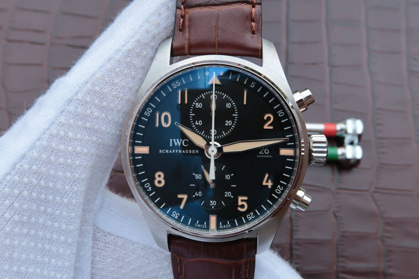 Best Replica Replica IWC Pilot IW387808 1:1 Best Edition ZF Factory Black Dial - Colareps