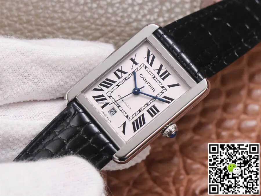 Best Replica Replica Cartier Tank WSTA0029 1:1 Best Edition V9 Factory White Dial - Colareps