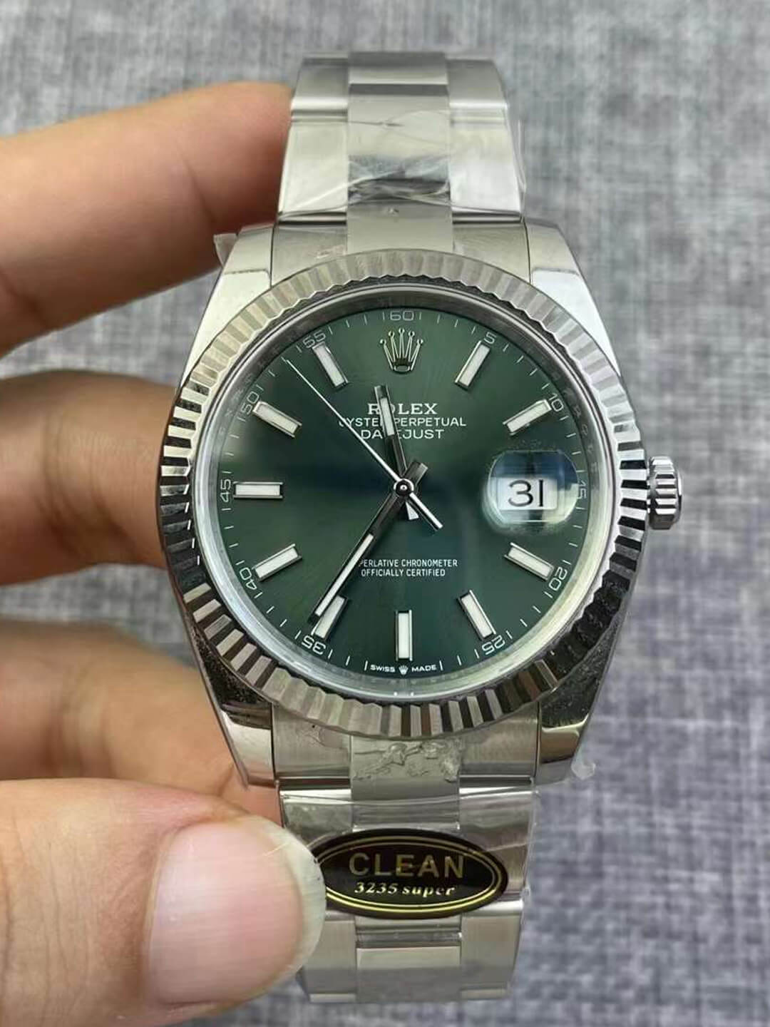 Best Replica Replica Rolex Datejust M126334-0028 1:1 Best Edition Clean Factory Green Dial - Colareps