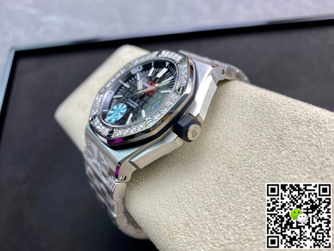 Best Replica Replica Audemars Piguet Royal Oak Offshore 15703 1:1 Best Edition JF Factory Diamond-set Bezel - Colareps