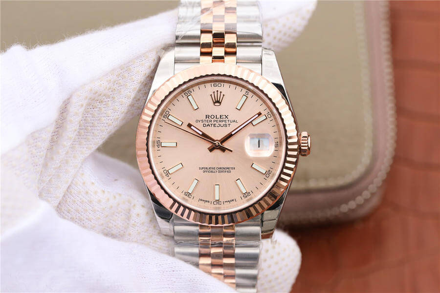 Best Replica Replica Rolex Datejust M126331-0010 1:1 Best Edition EW Factory Rose Gold - Colareps