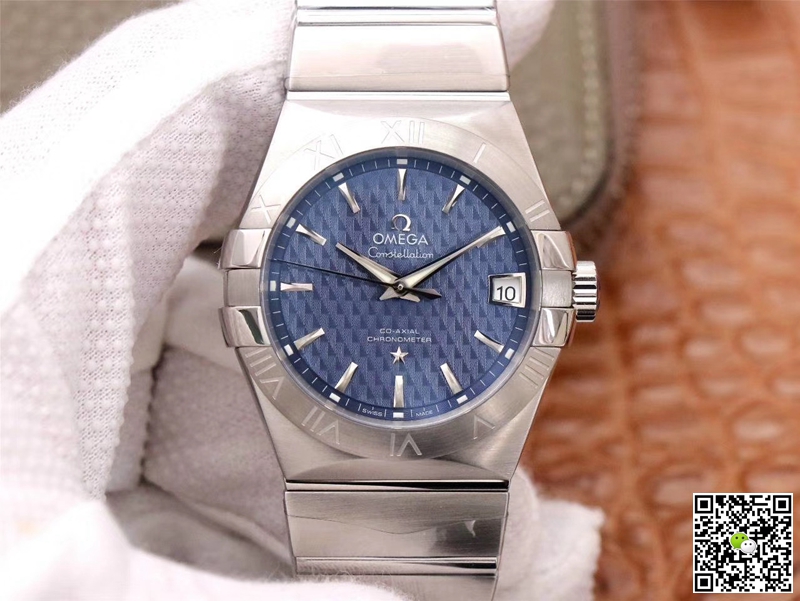 Best Replica Replica Omega Constellation 123.10.38.21.03.001 1:1 Best Edition VS Factory Blue Dial Swiss ETA8500 - Colareps