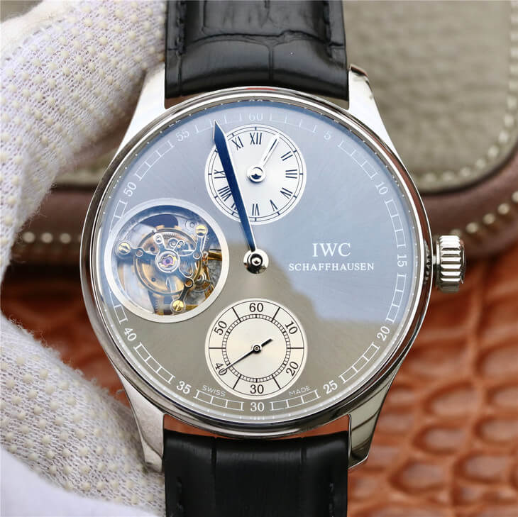 Best Replica Replica IWC Portuguese IW544603 ZF Factory 1:1 Best Edition Tourbillon Grey Dial - Colareps