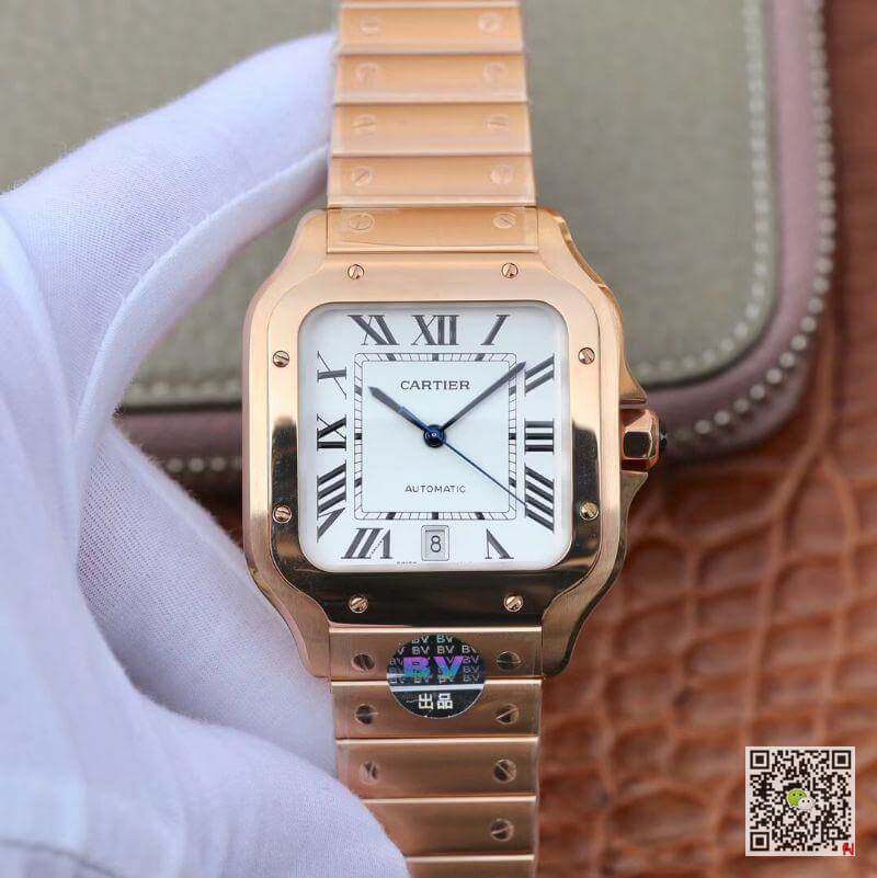 Best Replica Cartier Watch Rep De Santos Stainless Steel Case BV - Colareps