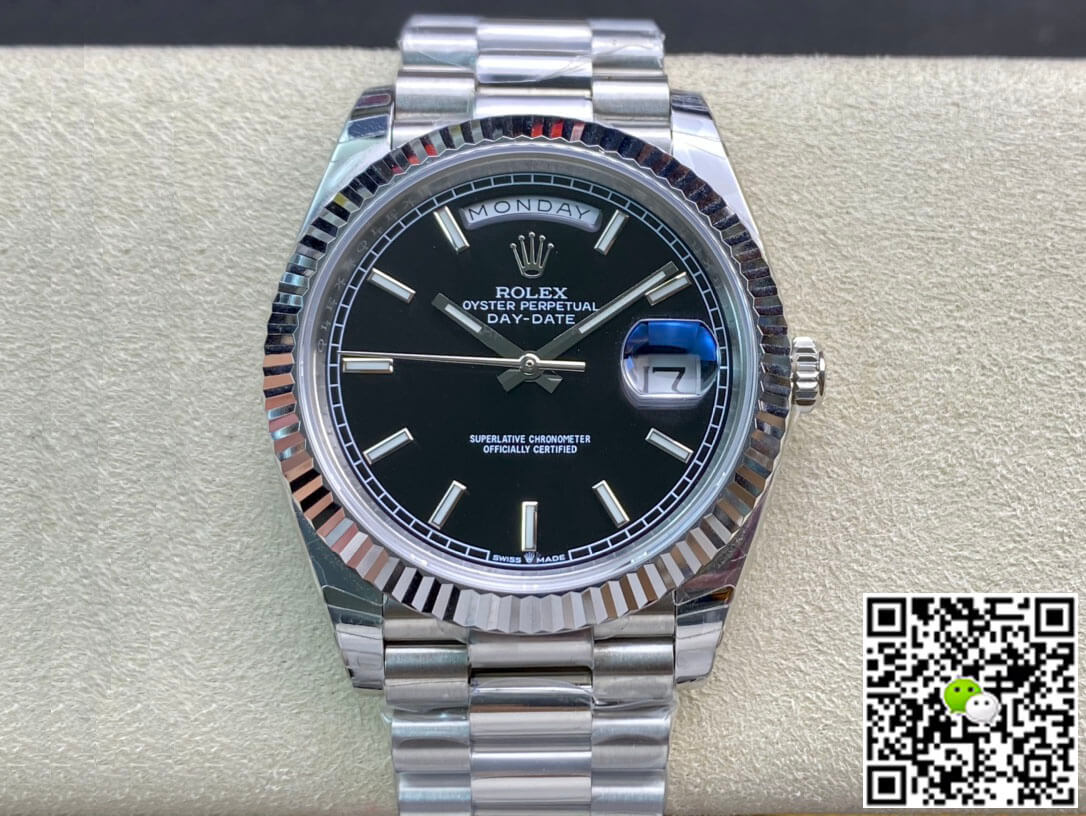 Best Replica Replica Rolex Day Date M228236-0003 1:1 Best Edition EW Factory Black Dial - Colareps