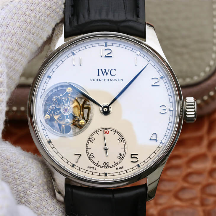 Best Replica Replica IWC Portuguese Tourbillon 1:1 Best Edition ZF Factory White Dial - Colareps