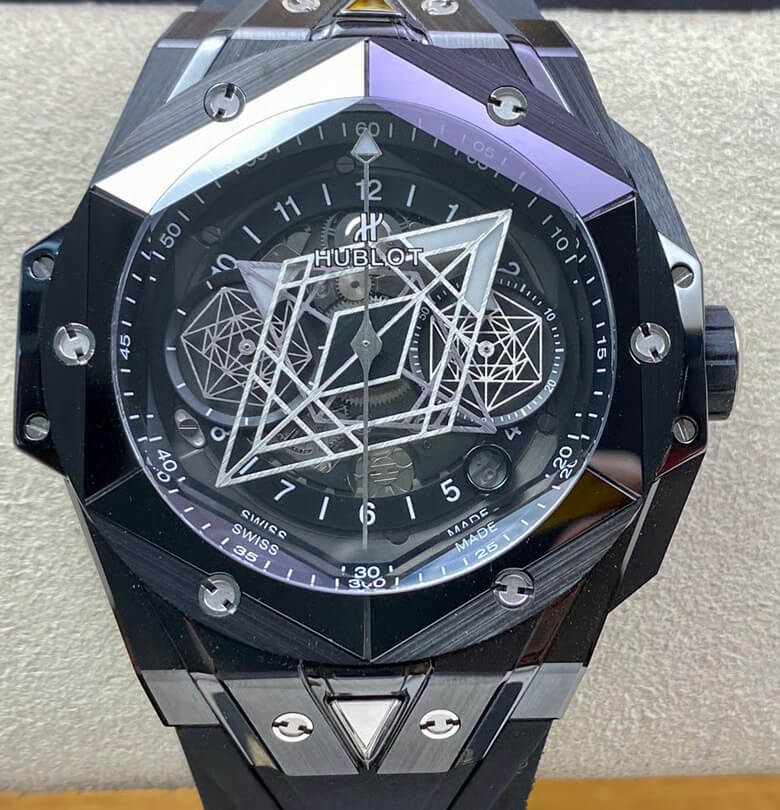 Best Replica Replica Hublot Big Bang Sang Bleu II 418.CX.1114.RX.MXM20 1:1 Best Edition BB Factory Black Ceramics - Colareps
