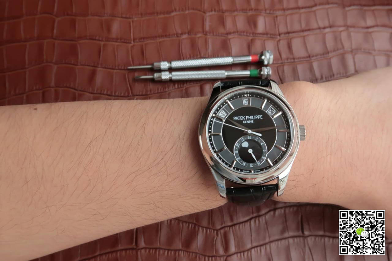 Best Replica Replica Patek Philippe Grand Complications 5205R-001 1:1 Best Edition KM Factory Cowhide Strap - Colareps