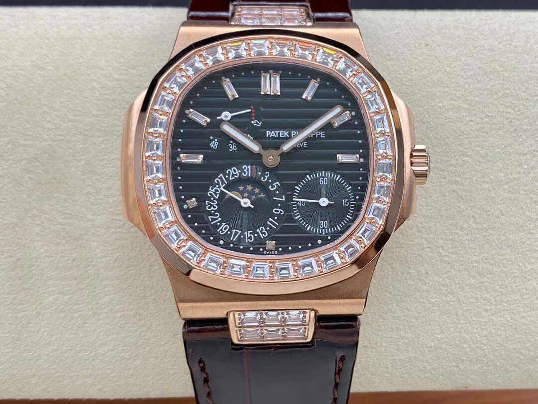 Best Replica Replica Patek Philippe Nautilus 5724R-001 1:1 Best Edition GR Factory Black Dial - Colareps