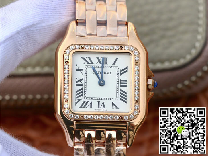 Best Replica Replica Panthere De Cartier WJPN0009 27MM 1:1 Best Edition 8848 Factory Diamond-set Bezel - Colareps