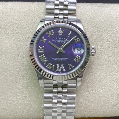 Best Replica Replica Rolex Datejust M178274-0088 1:1 Best Edition EW Factory Purple Dial - Colareps