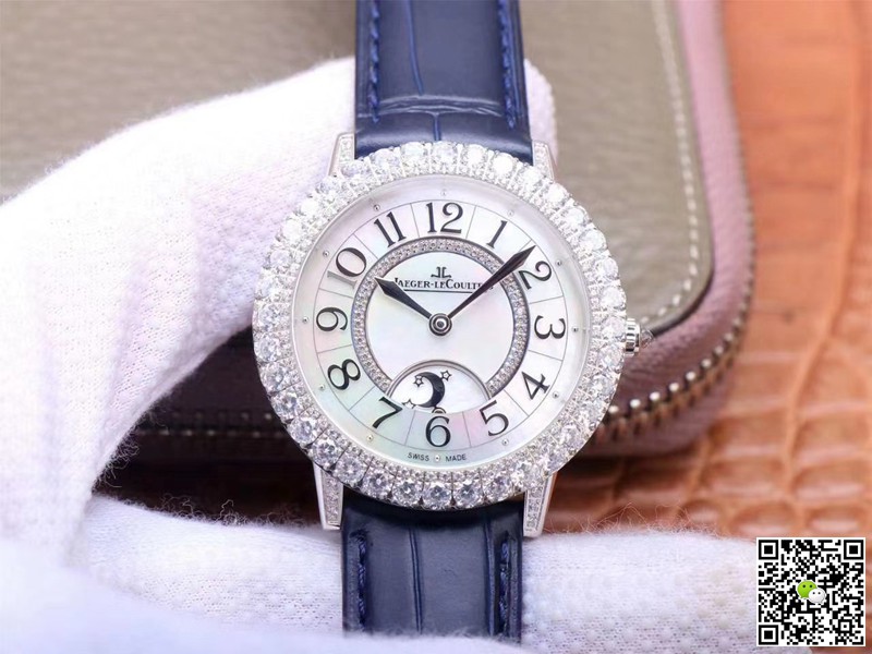 Best Replica Replica Jaeger LeCoultre Rendez Vous Q3523570 1:1 Best Edition ZF Factory Silver Diamond Swiss ETA925B/1 - Colareps
