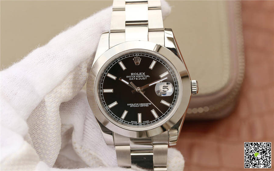 Best Replica Replica Rolex Datejust M126300-0011 1:1 Best Edition EW Factory Black Dial - Colareps