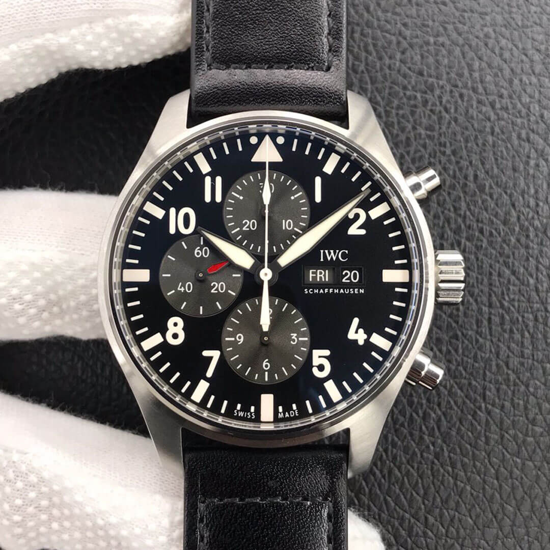 Best Replica Replica IWC Pilot IW377709 1:1 Best Edition ZF Factory Black Dial - Colareps