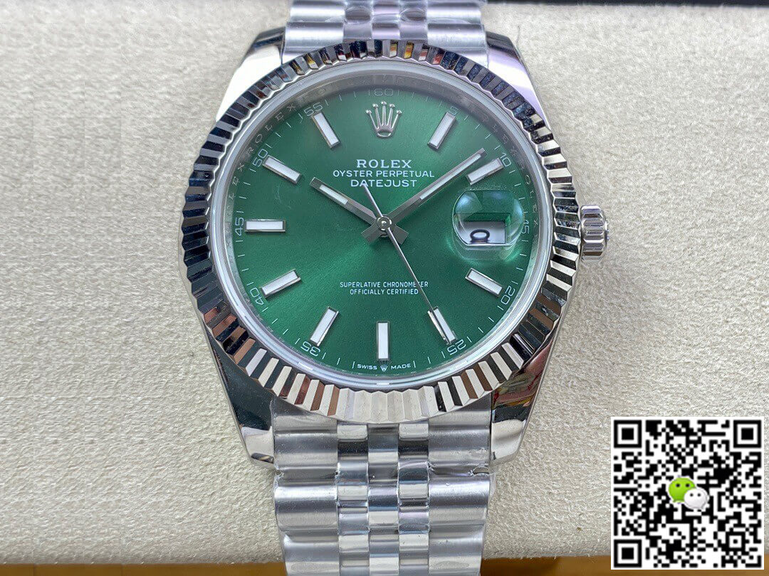 Best Replica Replica Rolex Datejust M126334-0028 41MM 1:1 Best Edition EW Factory Green Dial - Colareps
