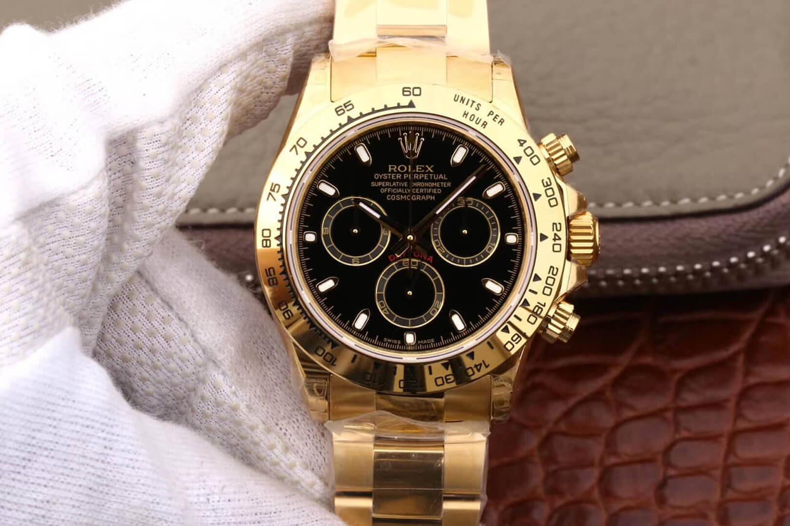 Best Replica Replica Rolex Daytona Cosmograph M116508-0004 1:1 Best Edition JH Factory Black Dial - Colareps
