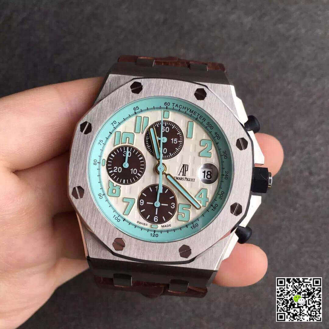 Best Replica Replica Audemars Piguet Royal Oak Offshore 26187ST.OO.D801CR.01 1:1 Best Edition JF Factory White Dial - Colareps