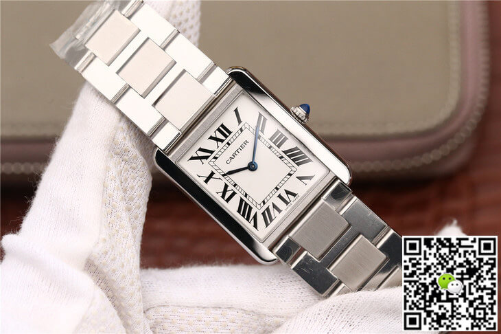 Best Replica Cartier Replica Tank W5200013 1:1 Best Edition K11 Factory Stainless Steel - Colareps