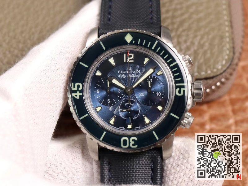 Best Replica Replica Blancpain Fifty Fathoms 5085FB-1140-52B 1:1 Best Edition OM factory Blue Dial Swiss ETA7750 - Colareps