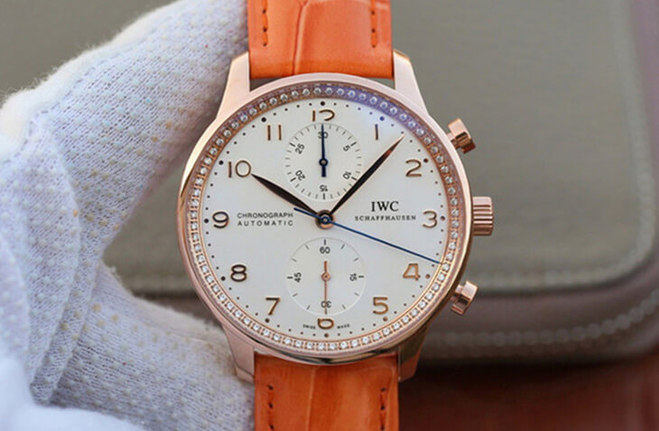 Best Replica Replica IWC Portuguese ZF Factory 1:1 Best Edition Orange Strap - Colareps