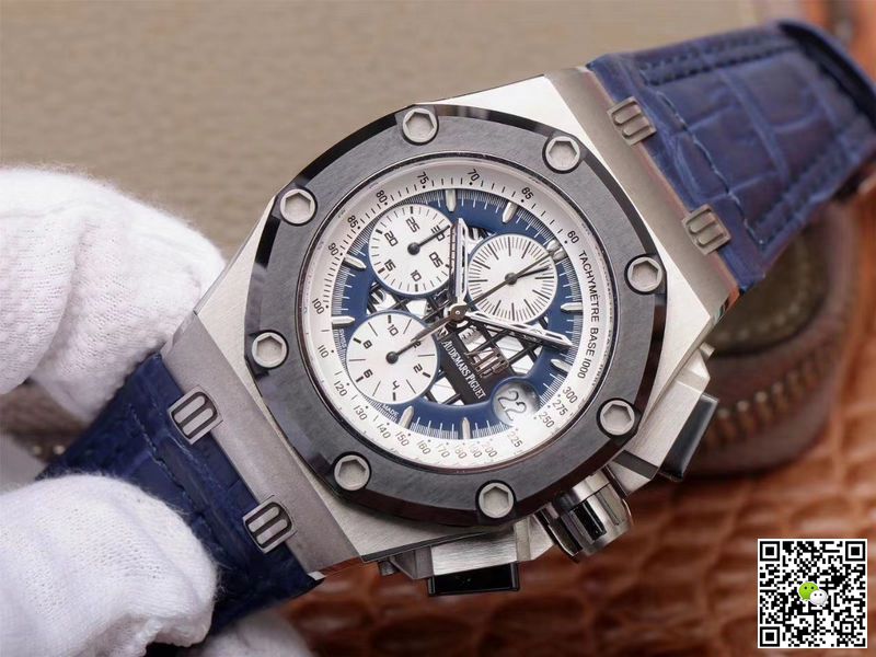 Best Replica Replica Audemars Piguet Royal Oak Offshore 26078PO.OO.D018CR.01 1:1 Best Edition JF Factory Blue Dial Swiss ETA3126 - Colareps