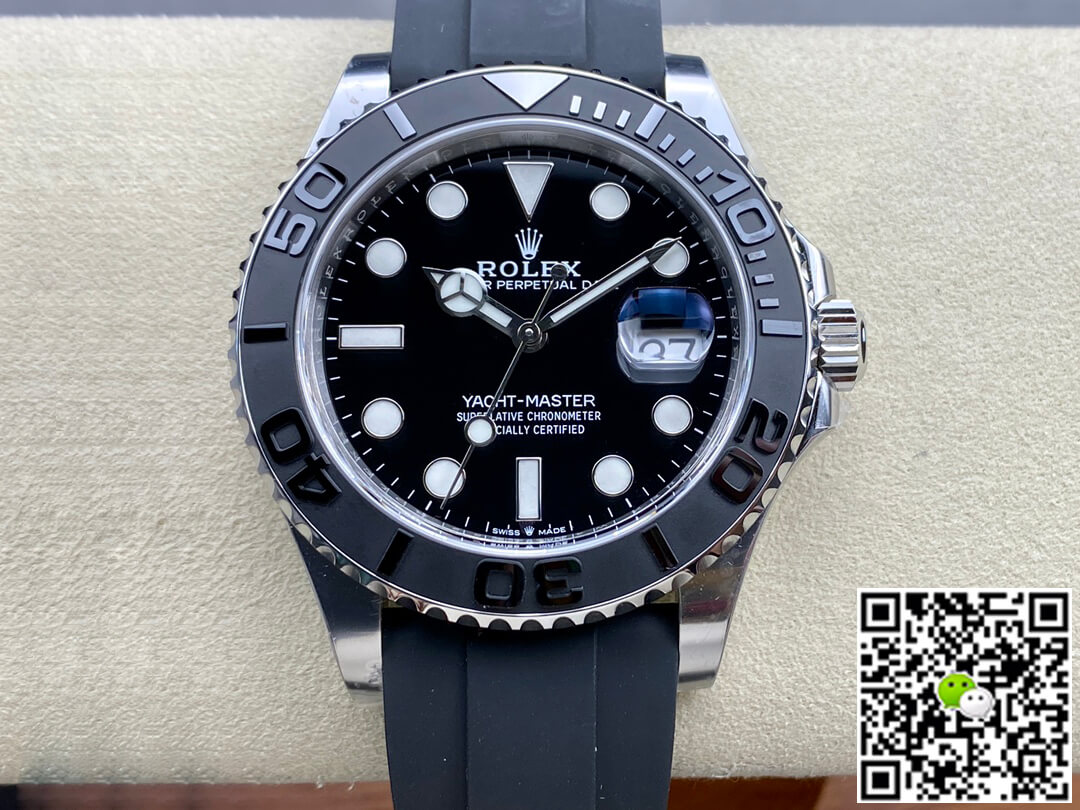 Best Replica Replica Rolex Yacht Master M226659-0002 1:1 Best Edition Clean Factory Black Dial - Colareps