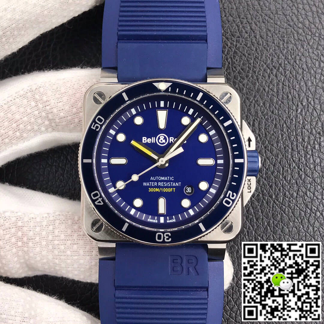 Best Replica Replica Bell   Ross BR0392-D-BU-ST/SRB 1:1 Best Edition Blue Dial - Colareps