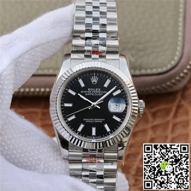 Best Replica Replica Rolex Datejust M126234-0015 1:1 Best Edition GM Factory Black Dial - Colareps