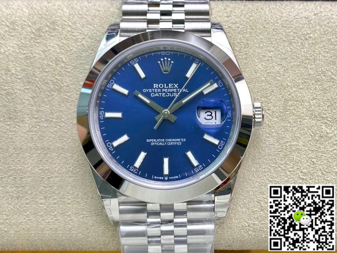 Best Replica Replica Rolex Datejust M126300-0002 41MM 1:1 Best Edition VS Factory Blue Dial - Colareps