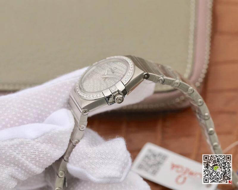 Best Replica Replica Omega Constellation Quartz Ladies 27mm Diamond Dial TW Factory 1:1 Best Edition Swiss Eta Quartz 1376 - Colareps