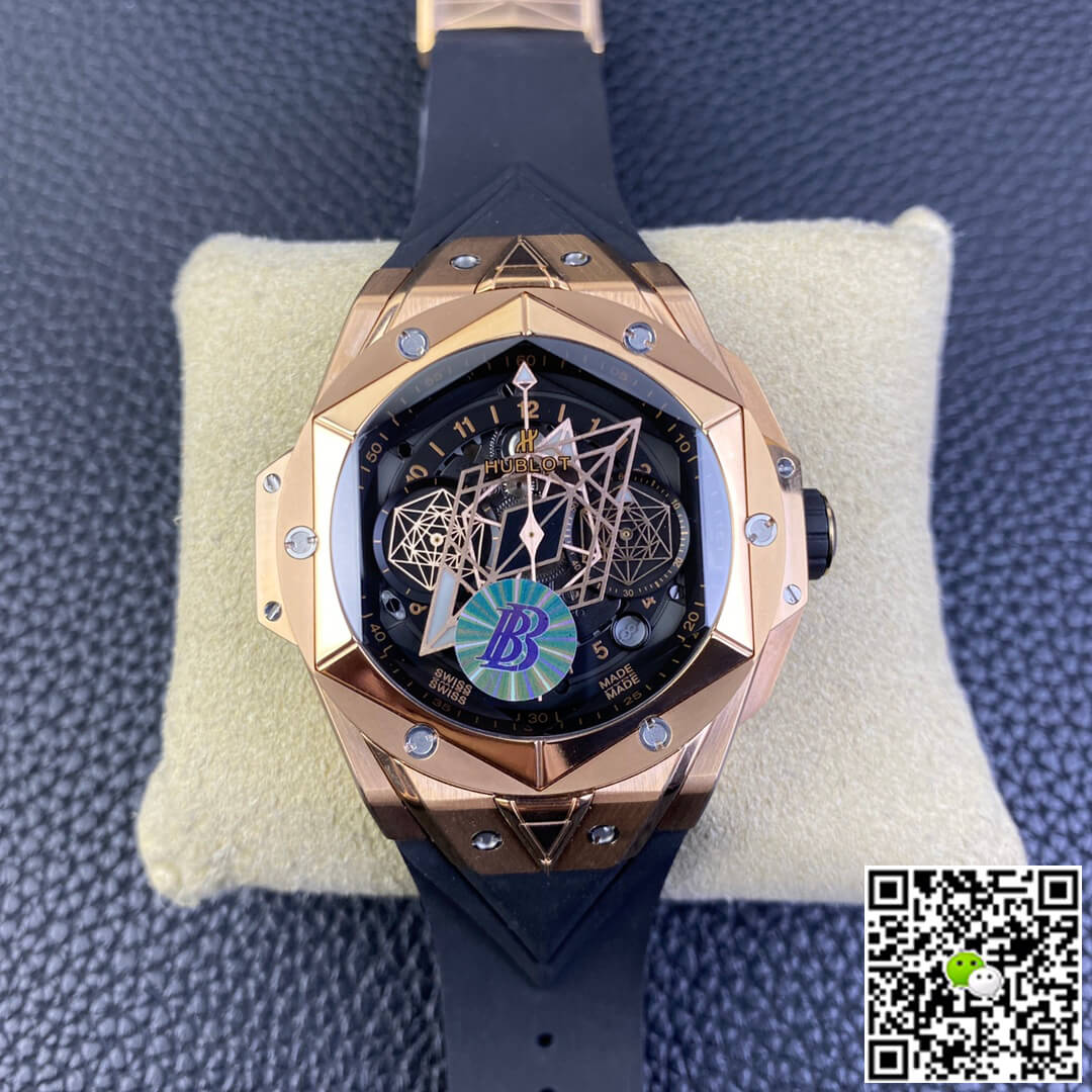 Best Replica Replica Hublot Big Bang Sang Bleu II 418.OX.1108.RX.MXM19 1:1 Best Edition BB Factory Black Dial - Colareps