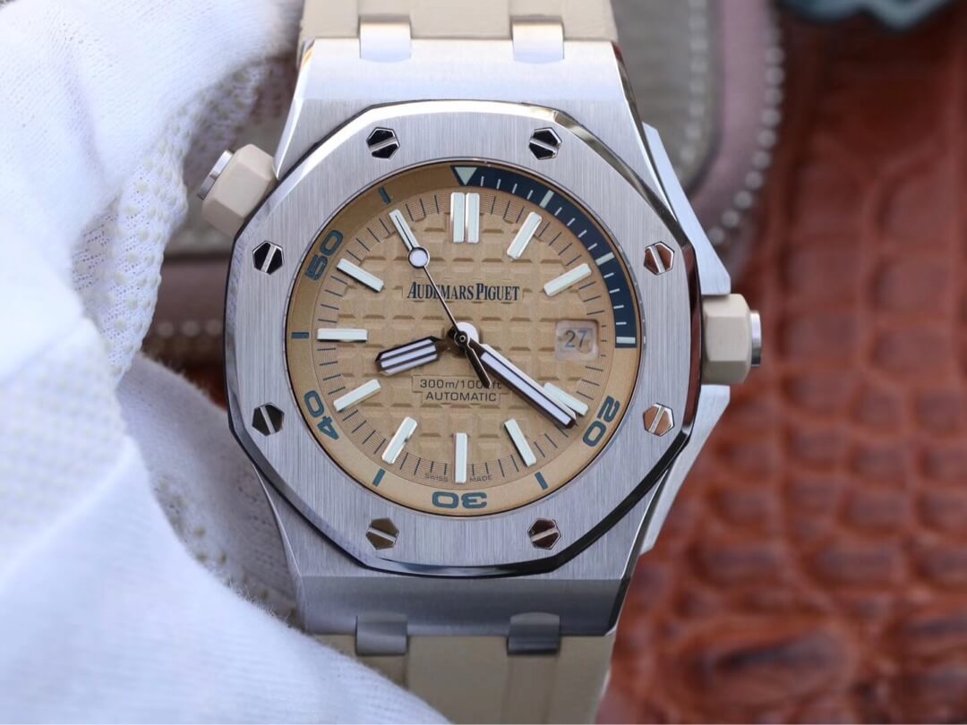 Best Replica Replica Audemars Piguet Royal Oak Offshore 15710ST.OO.A085CA.01 1:1 Best Edition JF Factory Beige Dial - Colareps