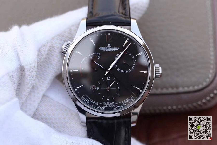 Best Replica Replica Jaeger-LeCoultre Master Geographic 1428421 TW Factory 1:1 Best Edition Swiss ETA939A/1 Black Dial - Colareps