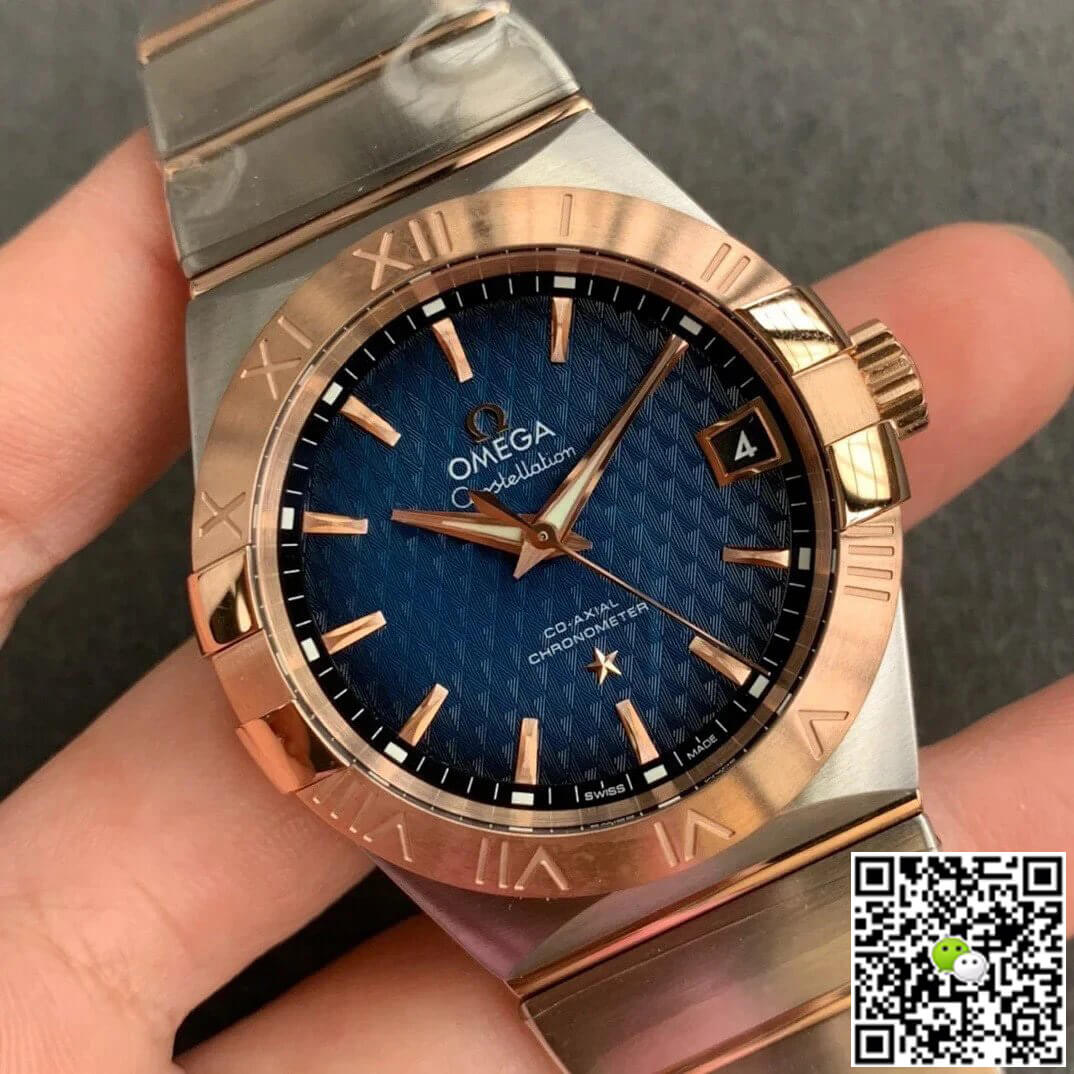 Best Replica Replica Omega Constellation 123.20.38.21.03.001 1:1 Best Edition VS Factory Blue Dial - Colareps