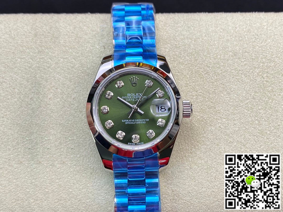Best Replica Replica Rolex Datejust 28MM 1:1 Best Edition BP Factory Green Dial - Colareps