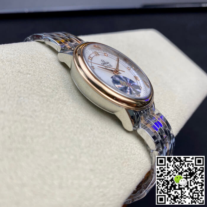 Best Replica Replica Omega De Ville 1:1 Best Edition MKS Factory Rose Gold Diamond Dial - Colareps